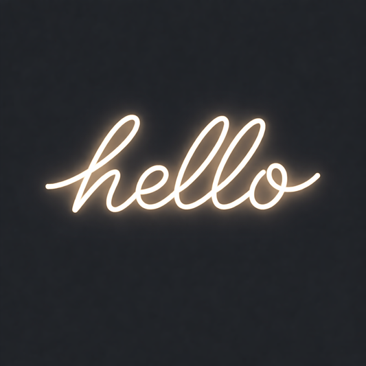 Hello Neon Sign